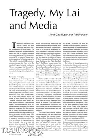 Tragedy, My Lai and Media