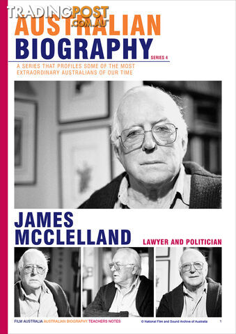 Australian Biography Series - James McClelland (Study Guide)