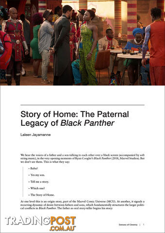 Story of Home: The Paternal Legacy of 'Black Panther'