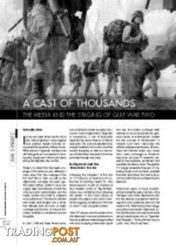 A Cast of Thousands: The Media and the Staging of Gulf War Two