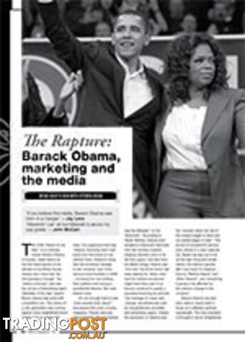 Idiot's Box: The Rapture: Barack Obama, Marketing and the Media