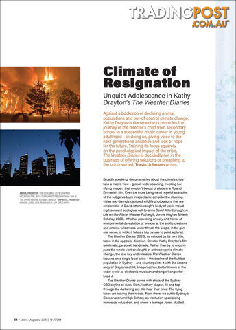 Climate of Resignation: Unquiet Adolescence in Kathy Drayton's 'The Weather...