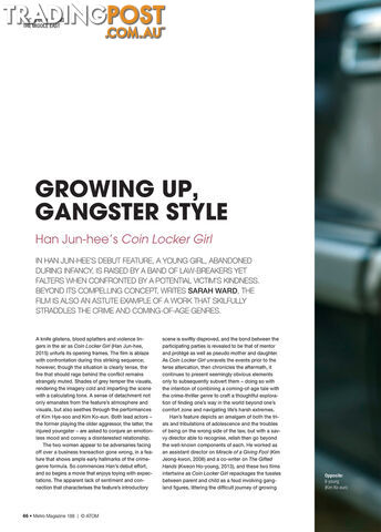 Growing up, Gangster Style: Han Jun-hee's Coin Locker Girl