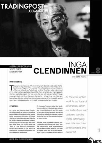 Australian Biography Series - Inga Clendinnen (Study Guide)