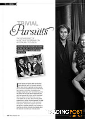 Trivial Pursuits: The Resurgence of Music Quiz Programs on Australian...