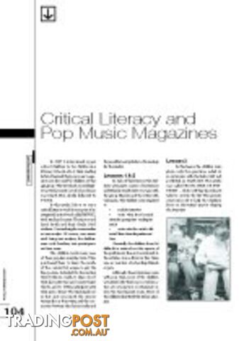 Critical Literacy and Pop Music Magazines