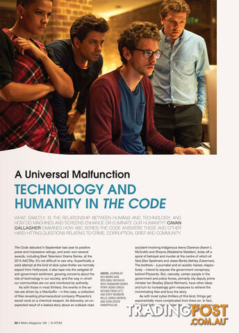A Universal Malfunction: Technology and Humanity in The Code