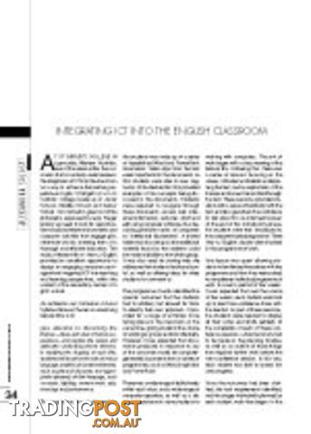 Integrating ICT into the English Classroom