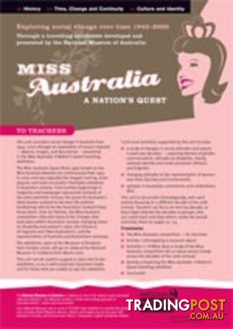 Exploring social change over time - through the Miss Australia Quest