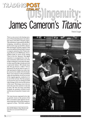 (Dis)Ingenuity: James Cameron's 'Titanic'