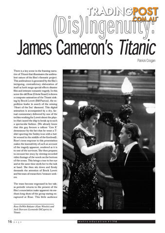 (Dis)Ingenuity: James Cameron's 'Titanic'