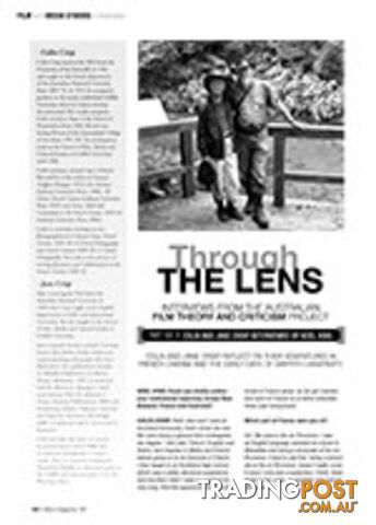 Through the Lens: Interviews from the Australian Film Theory and Criticism...