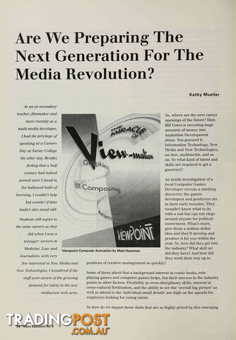 Are We Preparing the Next Generation for the Media Revolution?