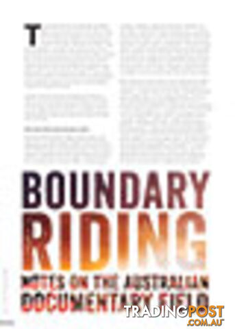 Boundary Riding: Notes on the Australian Documentary Field