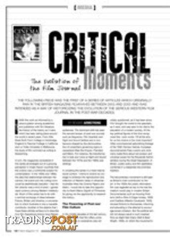 Critical Moments: The Evolution of the Film Journal