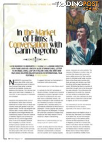 In the Market of Films: A Conversation with Garin Nugroho