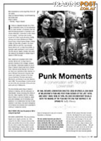 Punk Moments: A Conversation with Richard Lowenstein