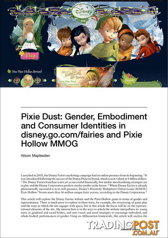 'Pixie Dust': Gender, Embodiment and Consumer Identities in...