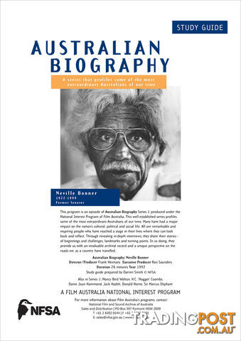Australian Biography Series - Neville Bonner (Study Guide)