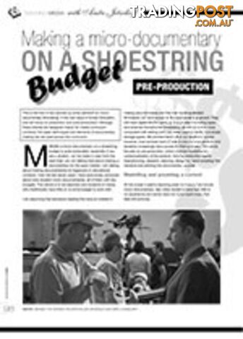 Making a Micro-documentary on a Shoestring Budget: Pre-production