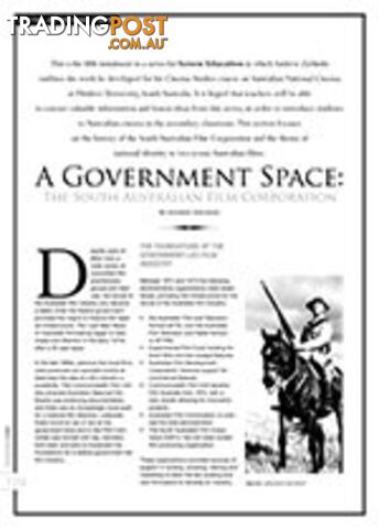 A Government Space: The South Australian Film Corporation