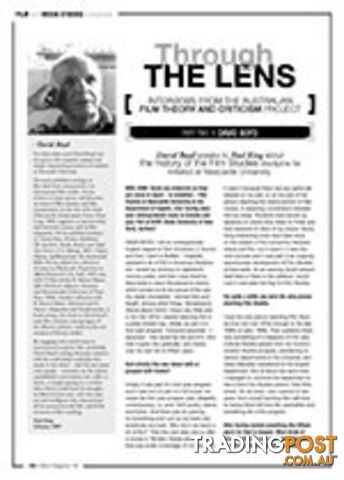 Through the Lens - Interviews from the Australian Film Theory and Criticism...
