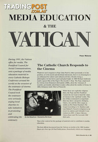 Media Education and the Vatican