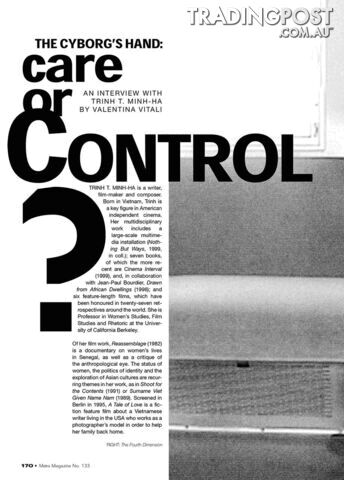 The Cyborg's Hand: Care or Control?