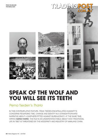 Speak of the Wolf and You Will See Its Teeth: Pema Tseden's Tharlo