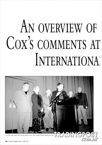 An Overview of 'Innocence' and Paul Cox's Comments at the 49th Melbourne...
