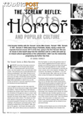The Screm Reflex: Meta-Horror and Popular Culture