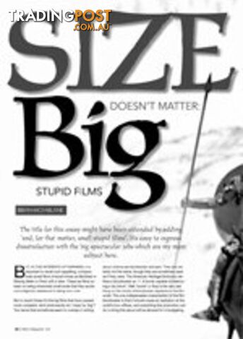Size Doesn't Matter: Big Stupid Films - photo 1 of 1