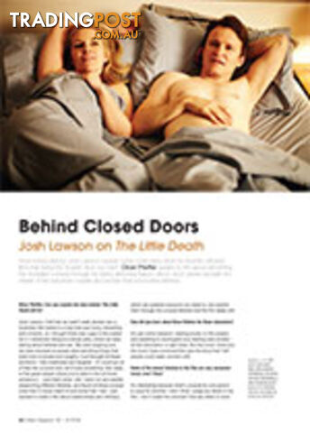 Behind Closed Doors: Josh Lawson on The Little Death