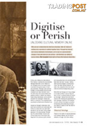 Digitise or Perish: Unlocking Cultural Memory Online