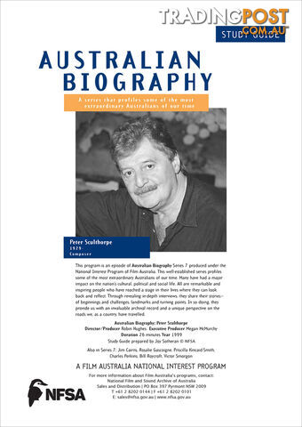 Australian Biography Series - Peter Sculthorpe (Study Guide)