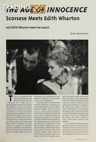 The Age of Innocence': Scorsese Meets Edith Wharton and Edith Wharton Meets Her Match