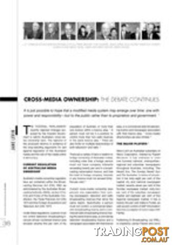 Cross-Media Ownership: The Debate Continues