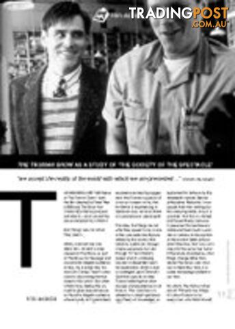 'The Truman Show' As a Study of 'The Society of the Spectacle' (Film As Text)