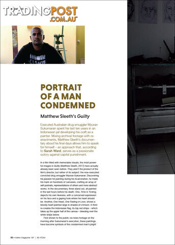 Portrait of a Man Condemned: Matthew Sleeth's 'Guilty'