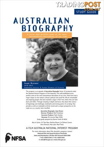 Australian Biography Series - Joan Kirner (Study Guide)