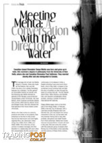 Meeting Mehta: A Conversation With the Director of Water
