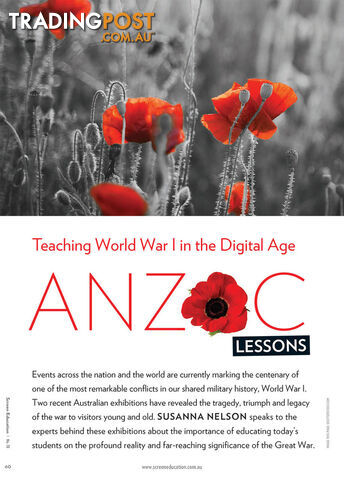 Anzac Lessons: Teaching World War I in the Digital Age