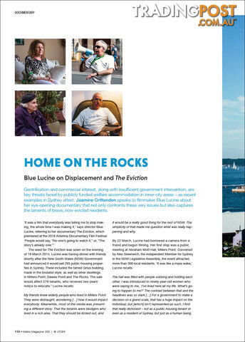 Home on the Rocks: Blue Lucine on Displacement and 'The Eviction'
