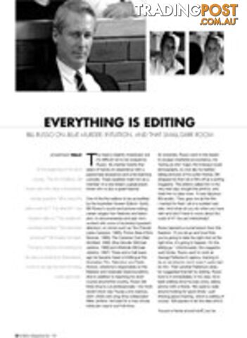 Everything is Editing: Bill Russo on Blue Murder, Intuition and that Small Dark...