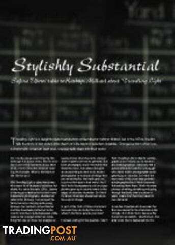 Stylishly Substantial: An Interview with Kathryn Millard about 'Travelling...