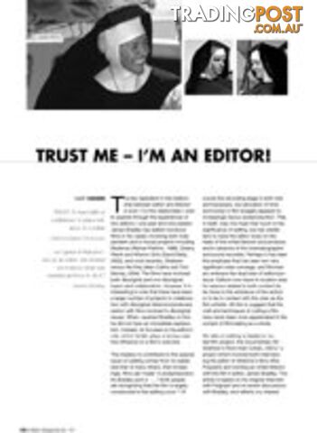 Trust Me - I'm an Editor!