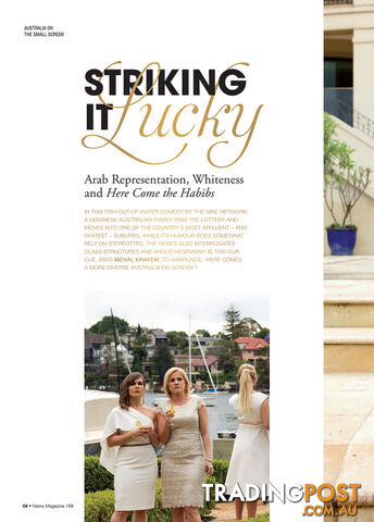 Striking It Lucky: Arab Representation, Whiteness and Here Come the Habibs
