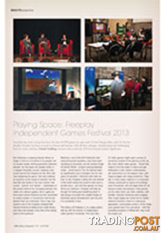 Playing Space: Freeplay Independent Games Festival 2013