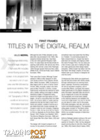 First Frames: Titles in the Digital Realm
