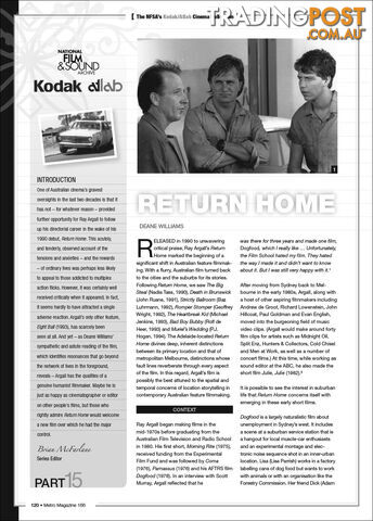 The NFSA's Kodak/Atlab Cinema Collection: Return Home